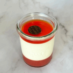 Panna cotta confit de fraise