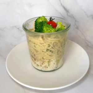 BOCALINE LINGUINE AU CHÈVRE, FIGUE ET BROCOLI