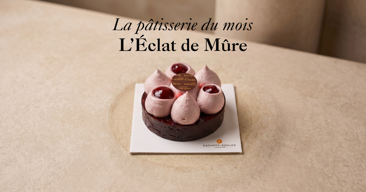 La création pâtissière du mois : L’Éclat de Mûre