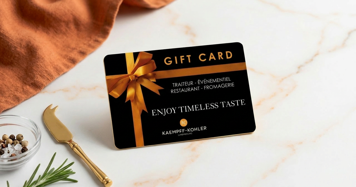 La Gift Card Kaempff-Kohler : Le plaisir du bon choix culinaire