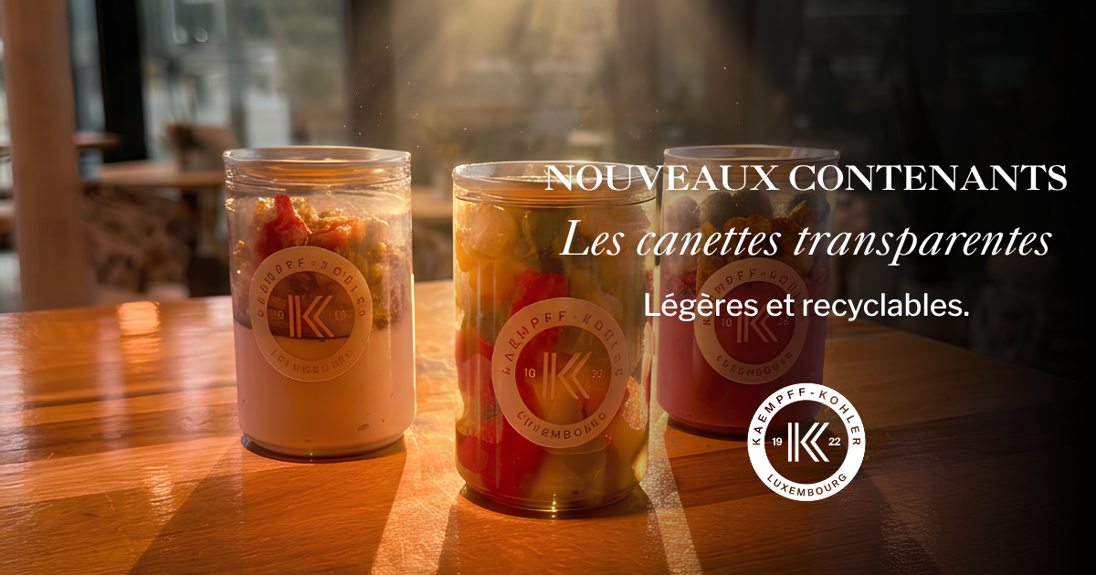L’innovation Kaempff-Kohler : Les nouveaux contenants