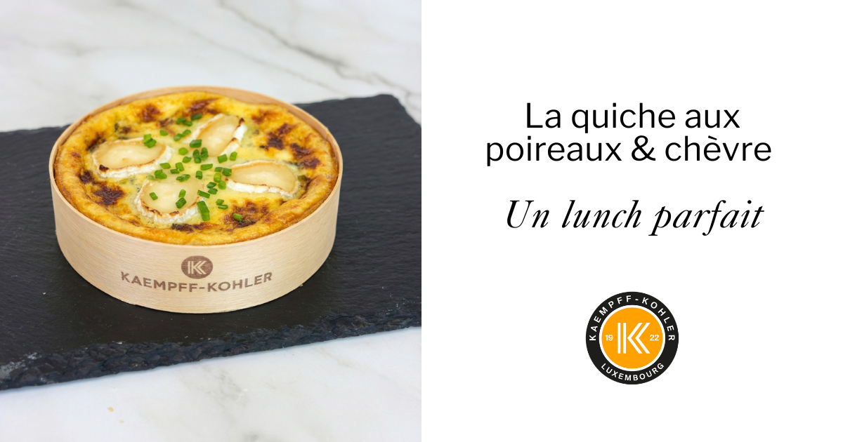 La quiche aux poireaux & chèvre – un lunch parfait