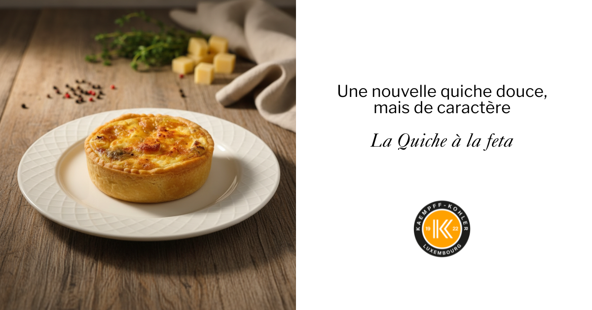 Kaempff-Kohler Take Away : Une nouvelle quiche douce, mais de caractère