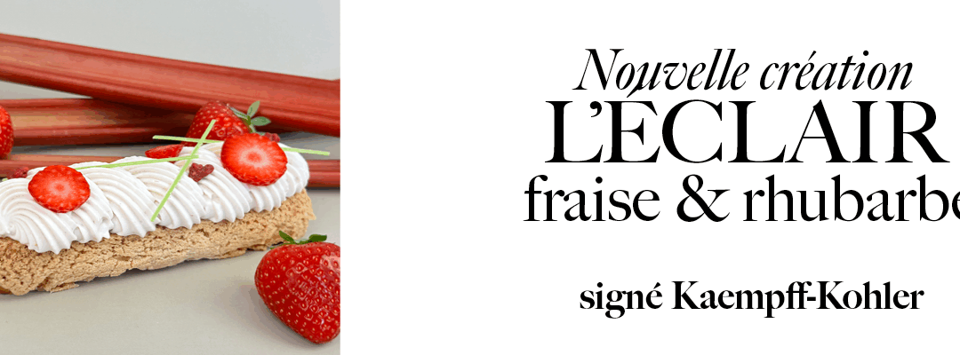 Une nouvelle recette d’éclair pour les beaux jours