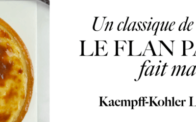 Le flan parisien, un flan pâtissier sur une fine pâte brisée !