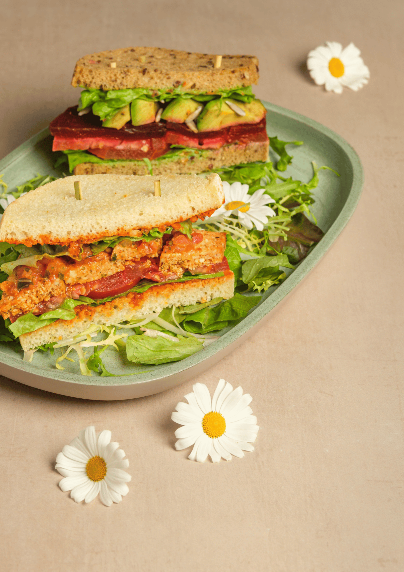 Club sandwich vegan layers (16 pièces)