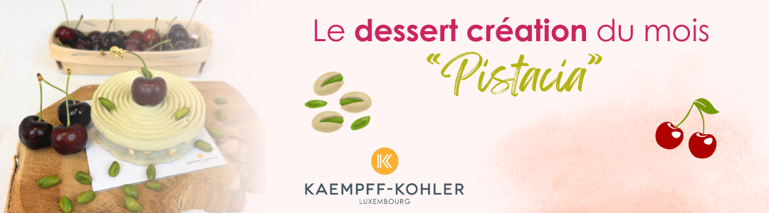 Notre dessert du mois de juin : Le « Pistacia »