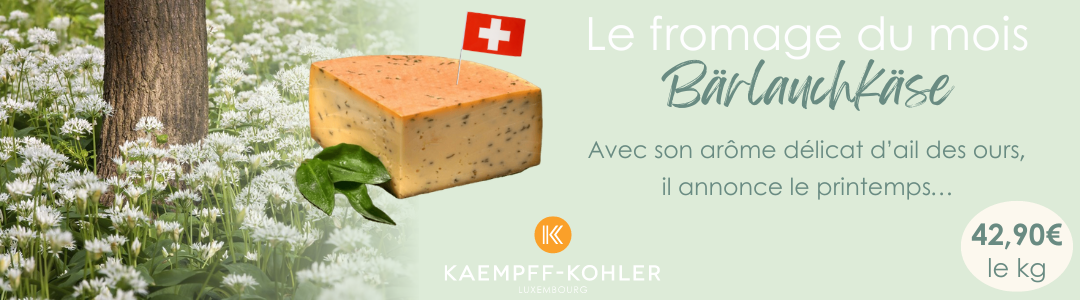 Le printemps est arrivé à la fromagerie : Un suisse à l’ail des ours