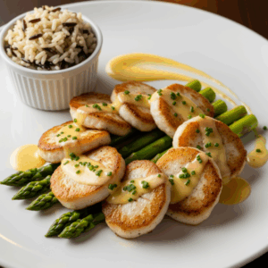 Médaillon de filet de sole garni aux épinards