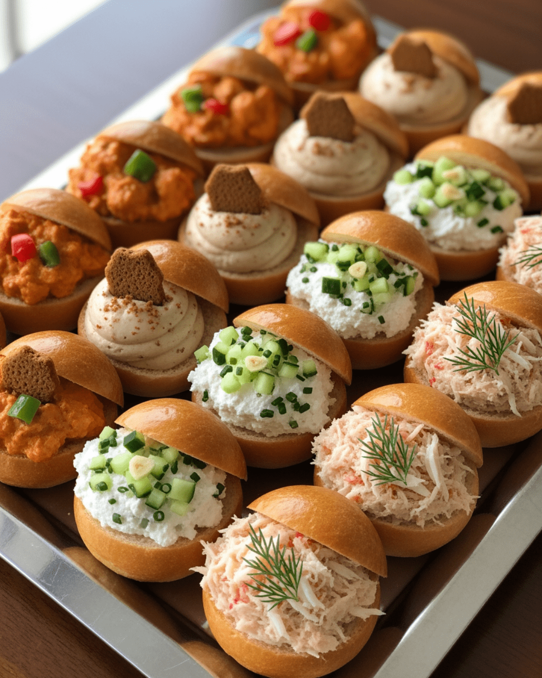 Mini-briochins garnis 24 pièces