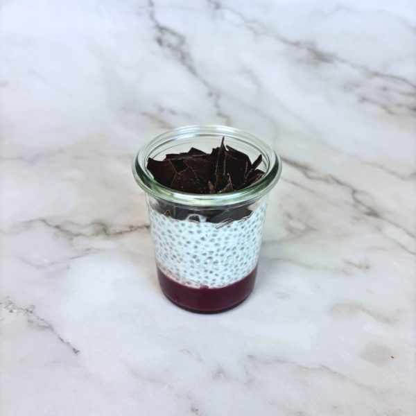 GRAINES DE CHIA, COULIS CRANBERRY