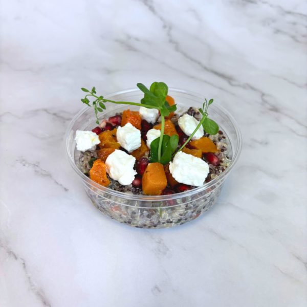 SALADE BUTTERNUT RÔTI, QUINOA, FETA, GRENADE